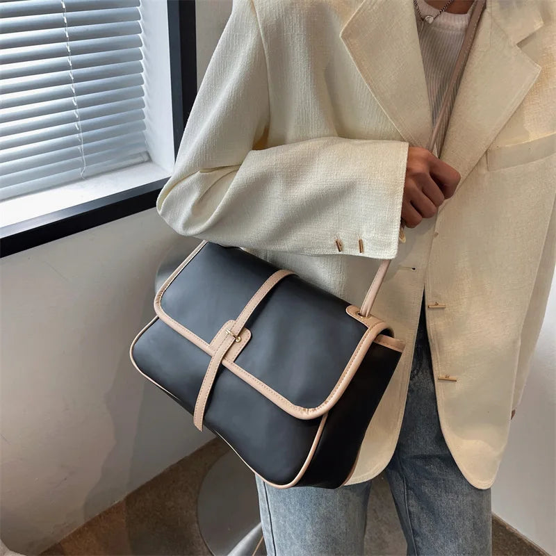 Large Capacity Shoulder Bag Crossbody Bags For Women Handbag Pu Leather