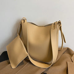 Large Capacity Shoulder Bag Retro Bucket Bags Women's Child Mother Bag