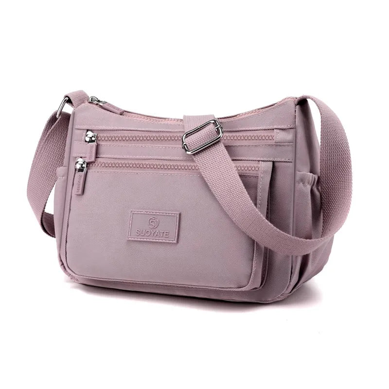 Large Capacity Shoulder Bag For Women Casual Waterproof Nylon Crossbody Bag