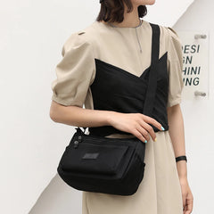 Large Capacity Shoulder Bag For Women Casual Waterproof Nylon Crossbody Bag