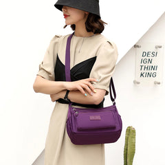 Large Capacity Shoulder Bag For Women Casual Waterproof Nylon Crossbody Bag