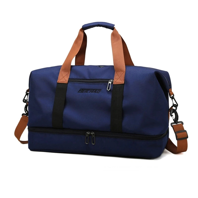 Large Capacity Shoulder Bags Duffel Bag with Shoes Compartment