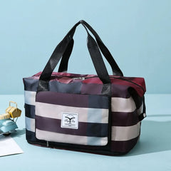 Large Capacity Duffel Bag with Shoes Compartment, Sports Travel Bag