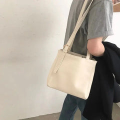 Large Capacity Shoulder Bags PU Students Women Bookbag Crossbody