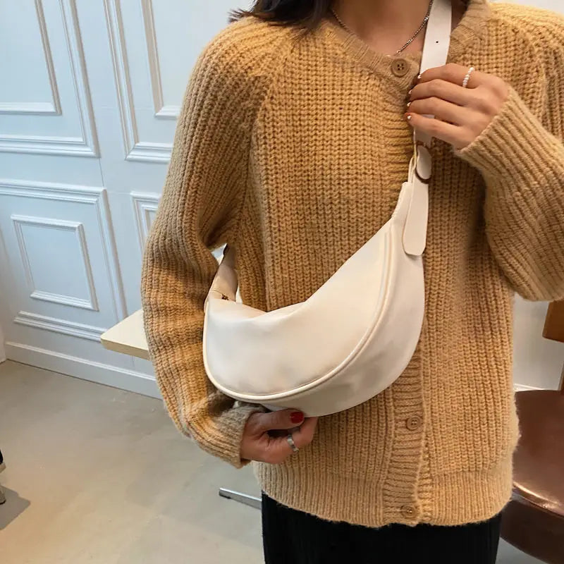 Large Capacity Women's Shoulder Bags PU Leather Hobos