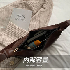 Large Capacity Women's Shoulder Bags PU Leather Hobos