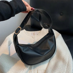 Large Capacity Women's Shoulder Bags PU Leather Hobos