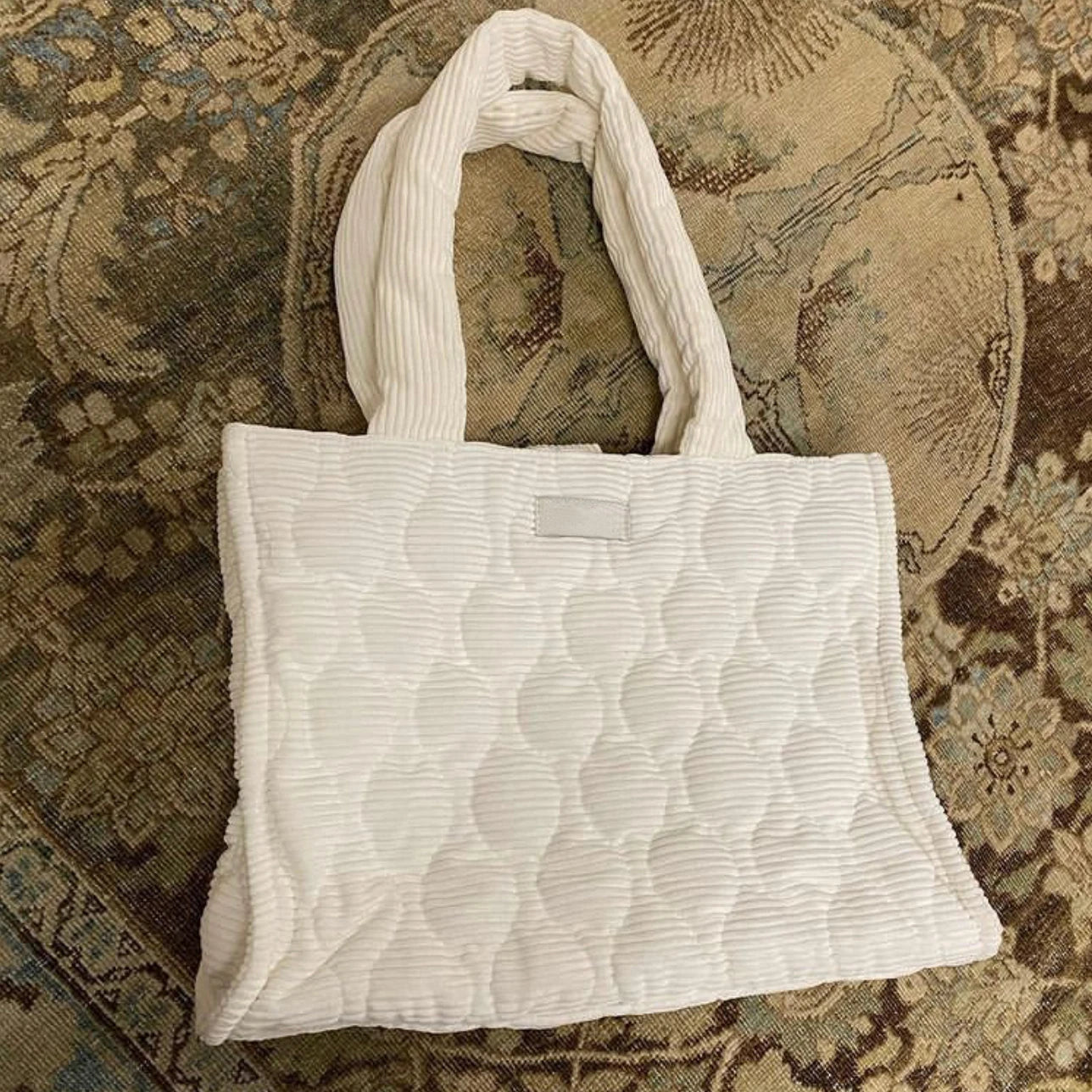 Large Capacity Shoulder Bags Women Cotton Fabric Outdoor Casual Tote Bag
