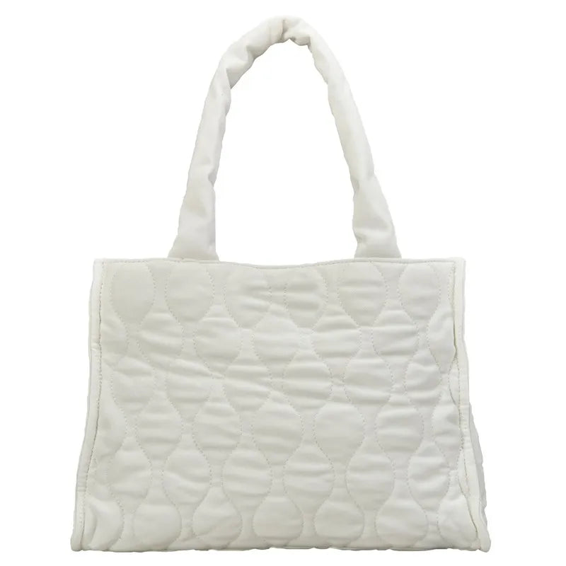 Large Capacity Shoulder Bags Women Cotton Fabric Outdoor Casual Tote Bag