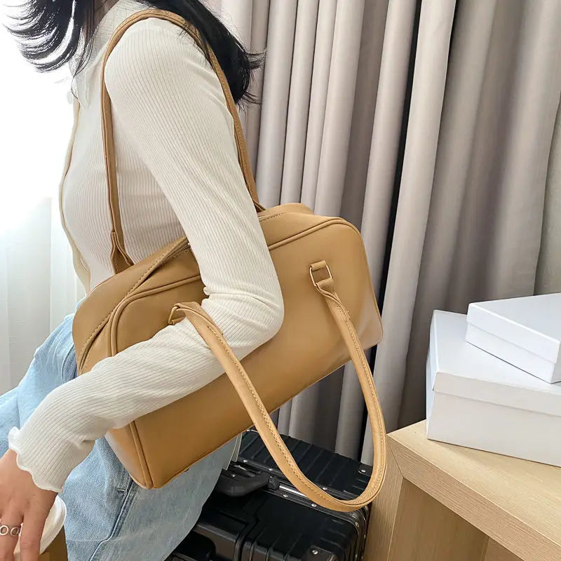 Large Capacity Shoulder Bags Women Vintage Travel Office Lady Underarm Tote Bag