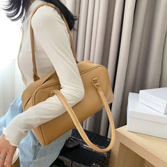 Large Capacity Shoulder Bags Women Vintage Travel Office Lady Underarm Tote Bag