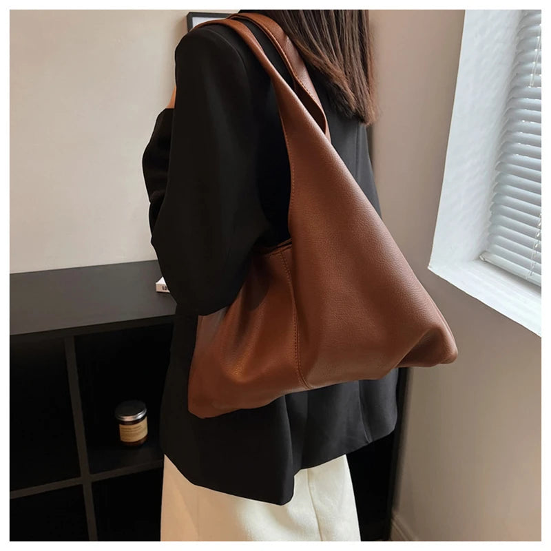 Large Capacity Shoulder Bags Soft Totes Handbags Female Vintage Daily Ha
