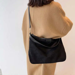 Winter PU Leather Crossbody Bag Large Capacity Shoulder Bag for Women