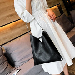 Large Capacity Leather Shoulder Bag for Women