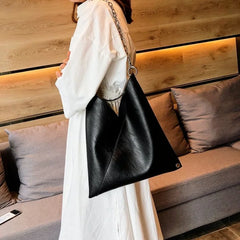 Large Capacity Leather Shoulder Bag for Women