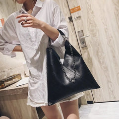 Large Capacity Leather Shoulder Bag for Women