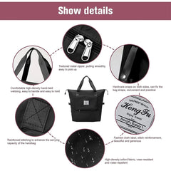 Large Capacity Shoulder Travel Bag Luggage Organizer Tote Foldable Duffle