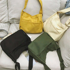 Large Capacity Shoulder Women's Bag Female Canvas Messenger Crossbody Casual Tot