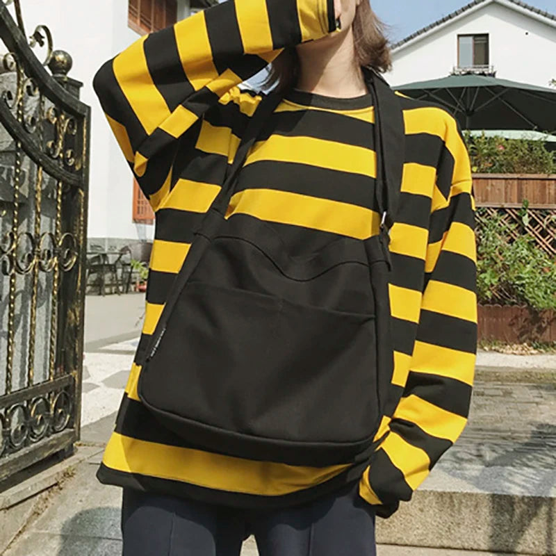 Large Capacity Shoulder Women's Bag Female Canvas Messenger Crossbody Casual Tot
