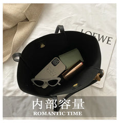 Large Capacity Single Shoulder Bag For Women High Soft PU Ladies Casual Tote Sho