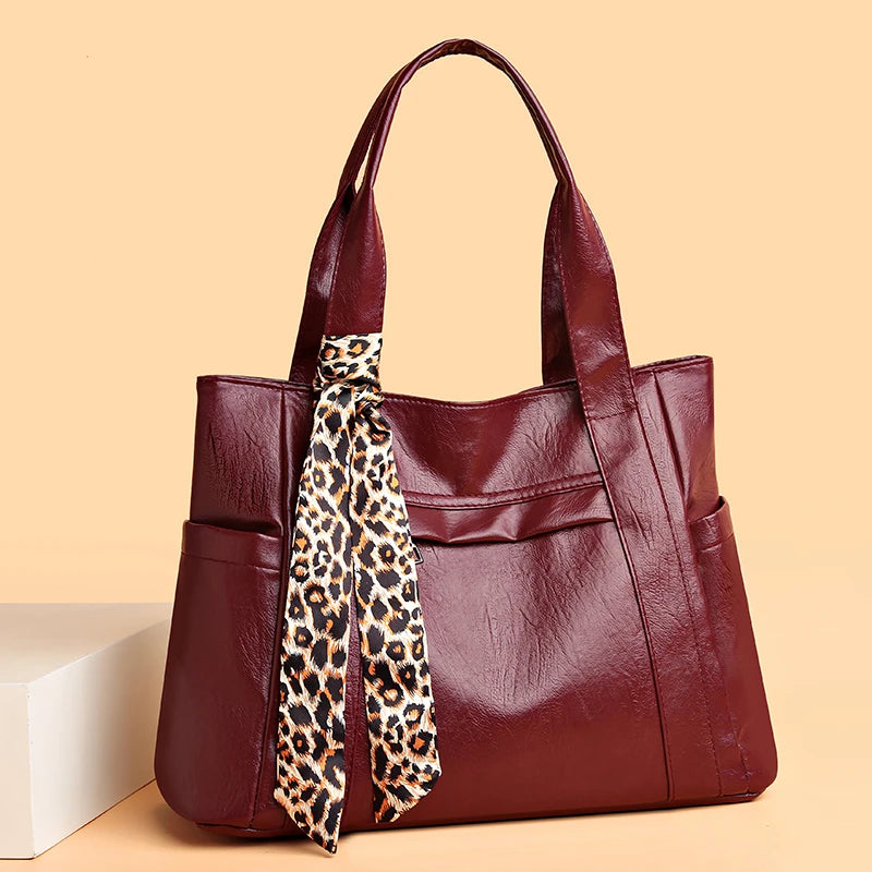 Soft Leather Shoulder Crossbody Bags for Women Large Capacity