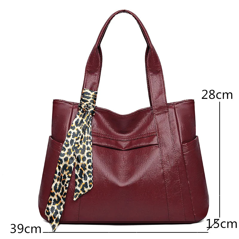 Soft Leather Shoulder Crossbody Bags for Women Large Capacity