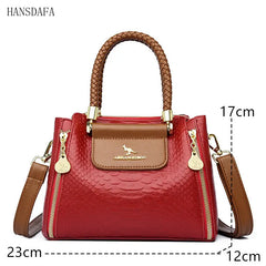 Large Capacity Soft Leather Shoulder Crossbody Bags for Women