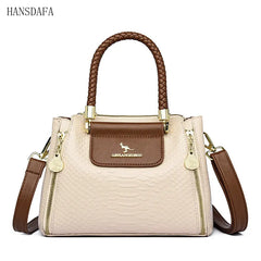 Large Capacity Soft Leather Shoulder Crossbody Bags for Women