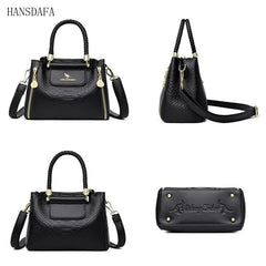 Large Capacity Soft Leather Shoulder Crossbody Bags for Women
