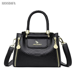 Large Capacity Soft Leather Shoulder Crossbody Bags for Women