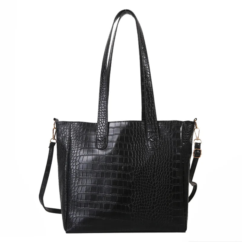 Women's Retro Shoulder Bag Big Capacity Solid Bag Portable