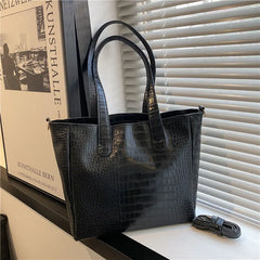 Women's Retro Shoulder Bag Big Capacity Solid Bag Portable