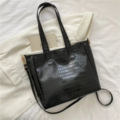 Women's Retro Shoulder Bag Big Capacity Solid Bag Portable