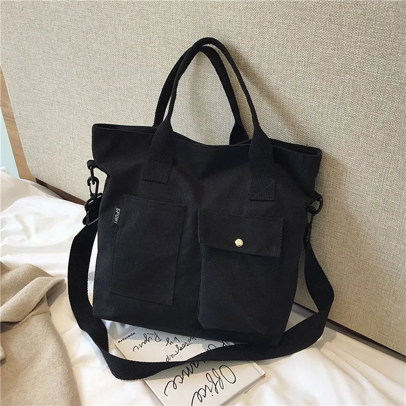 Large Capacity Canvas Totes Shoulder Bag for Women Handbags