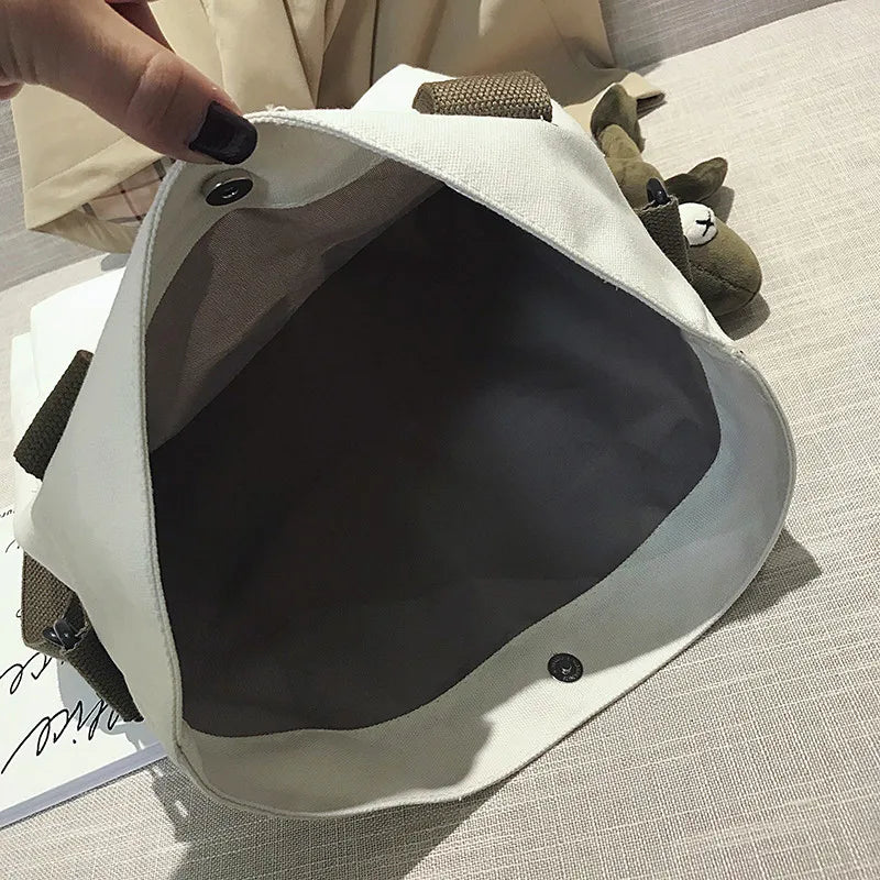 Large Capacity Canvas Totes Shoulder Bag for Women Handbags