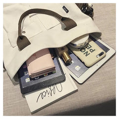 Large Capacity Canvas Totes Shoulder Bag for Women Handbags