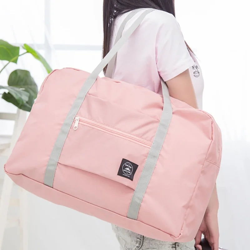 Large Capacity Nylon Travel Bag Clothes Organizers Unisex Luggage