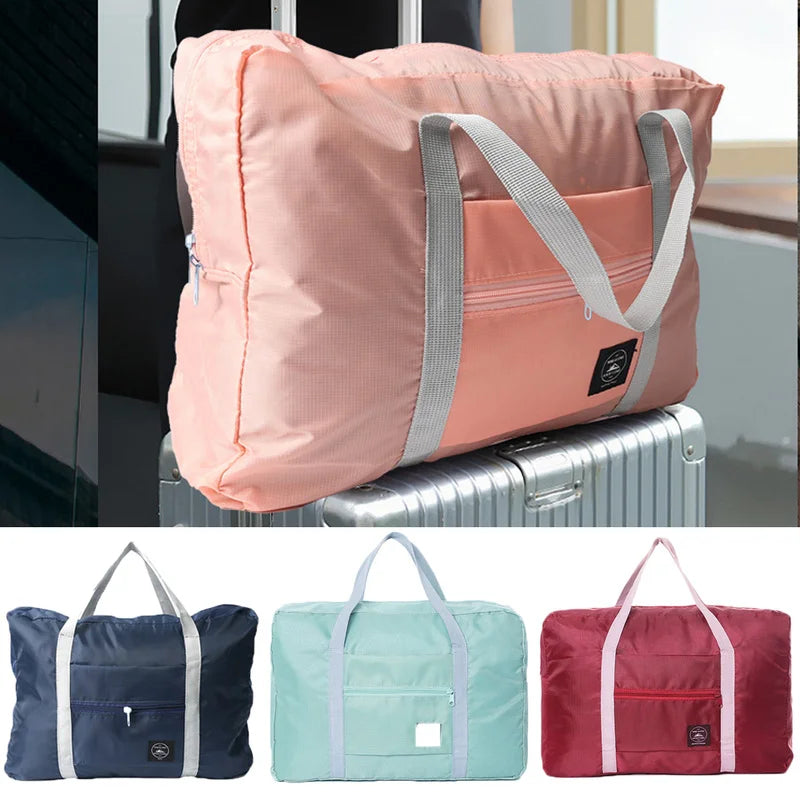 Large Capacity Nylon Travel Bag Clothes Organizers Unisex Luggage