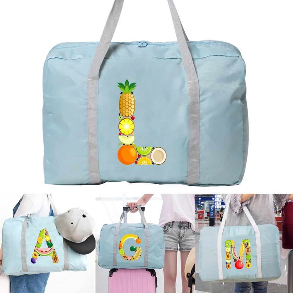 Large Capacity Foldable Nylon Travel Bag Organizers Unisex Luggage