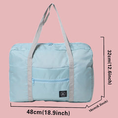 Large Capacity Foldable Nylon Travel Bag Organizers Unisex Luggage