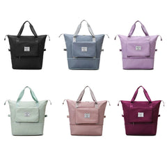 Large Capacity Foldable Travel Fitness Bag Waterproof Pink Women