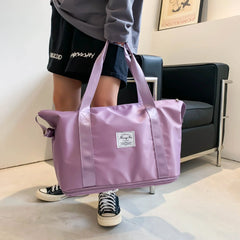 Large Capacity Folding Oxford Bag Waterproof Tote Carry on Luggage Handbag Duffe