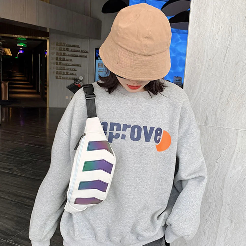 Canvas Waist Bag Men Women