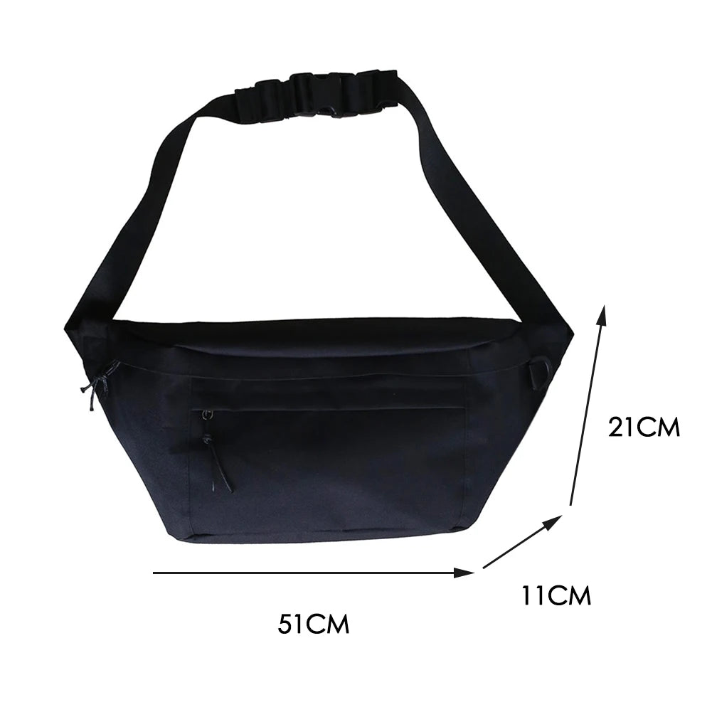 Canvas Waist Bag Large Capacity Fanny Pack Multi-Functional Chest Bags
