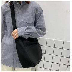 Canvas Shoulder Bag Large Capacity Satchel