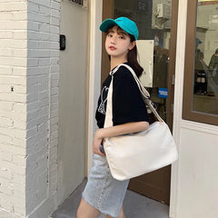 Large Capacity Canvas Shoulder Bag Female Handbag Satchel