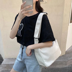 Large Capacity Canvas Shoulder Bag Female Handbag Satchel