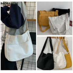 Large Capacity Canvas Shoulder Bag Female Handbags Satchel Crossbody Bag