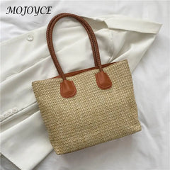 Large Capacity Summer Bags Female Handwoven Shoulder Tote Bag