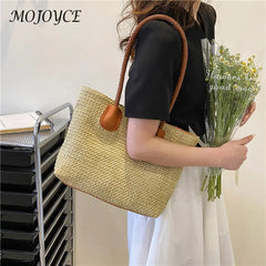 Large Capacity Summer Bags Female Handwoven Shoulder Tote Bag